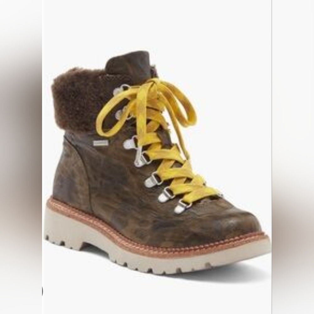 Size 9- NEW Women's BIONICO Danie Brown Synthetic Lace Up Casual Boots